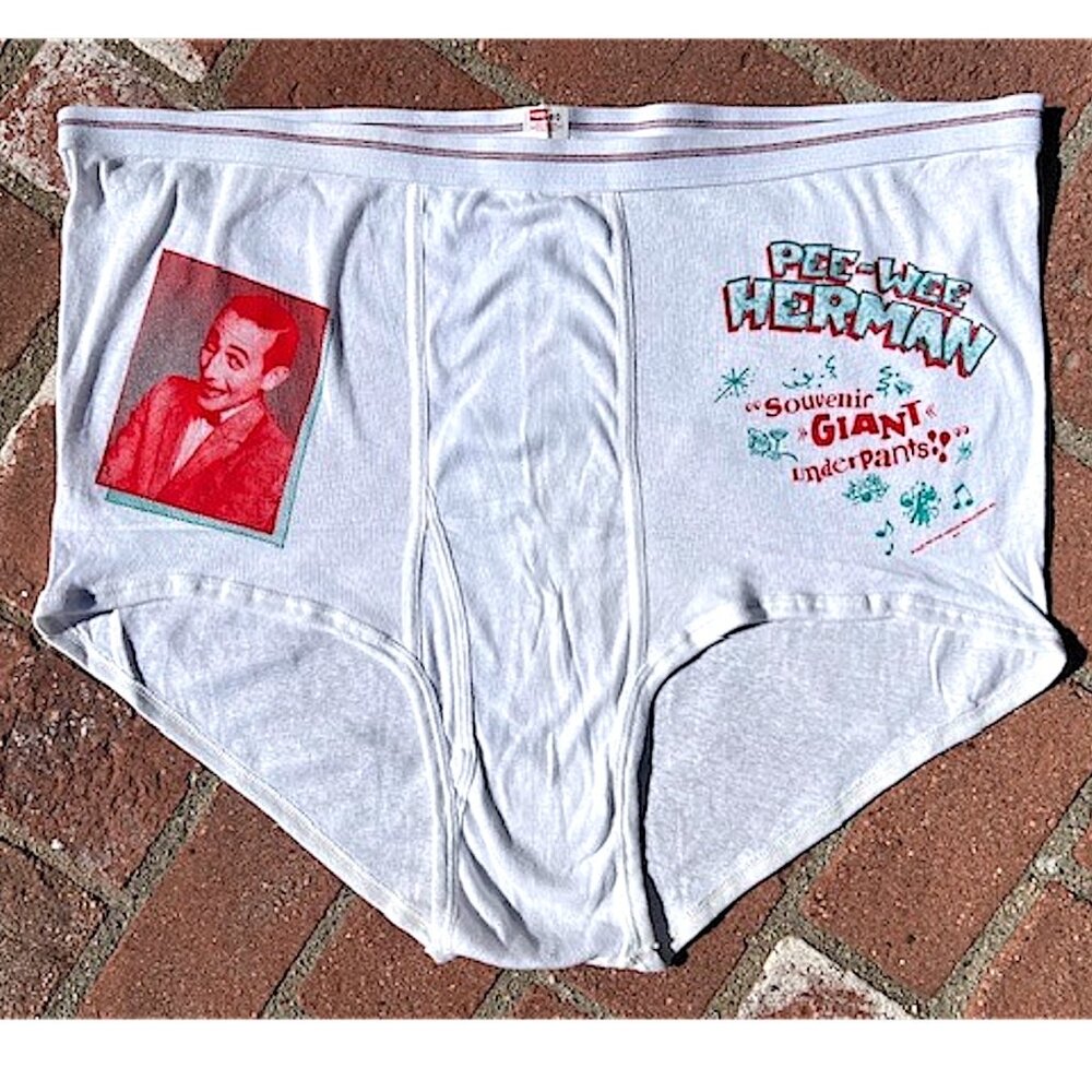 Vintage Official 80's PEE-wee HERMAN giant Hanes Jockey Underpants SZ 60